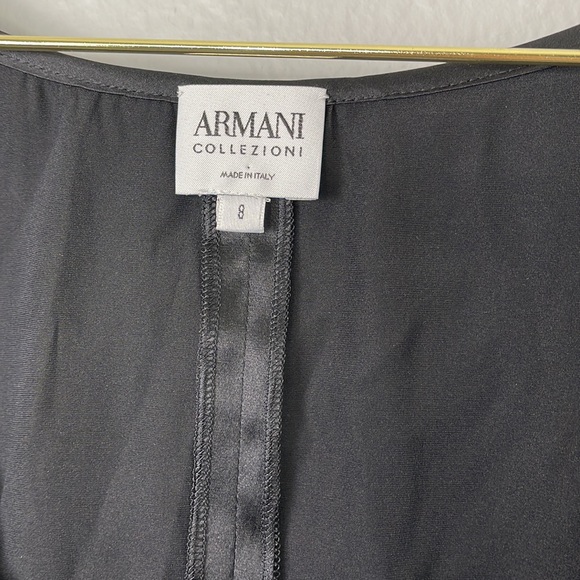 Armani Collezioni White Label Black Silk Tank - Picture 3 of 9